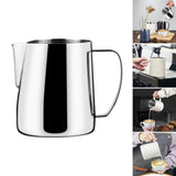 Maxbell Milk Frothing Pitcher Milk Mug Espresso Steaming Cups for Coffee Argent
