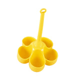 Maxbell Steamed Egg Tray Cookware Gadgets Dining Steaming or Boiling for Home Office Yellow