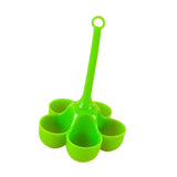 Maxbell Steamed Egg Tray Cookware Gadgets Dining Steaming or Boiling for Home Office Green