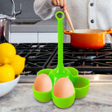 Maxbell Steamed Egg Tray Cookware Gadgets Dining Steaming or Boiling for Home Office Green