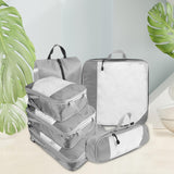 Maxbell 6x Luggage Suitcase Organizer Space Saving Travel Compression Packing Cubes Gray