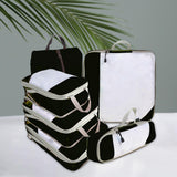 Maxbell 6x Luggage Suitcase Organizer Space Saving Travel Compression Packing Cubes Black