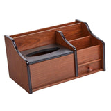 Maxbell Wooden Cosmetic Storage Organizer Box Pen Holder for Bedroom Hotel Home Style A