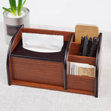 Maxbell Wooden Cosmetic Storage Organizer Box Pen Holder for Bedroom Hotel Home Style A