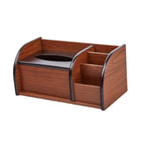 Maxbell Wooden Cosmetic Storage Organizer Box Pen Holder for Bedroom Hotel Home Style B