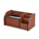 Maxbell Wooden Cosmetic Storage Organizer Box Pen Holder for Bedroom Hotel Home Style B