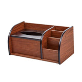 Maxbell Wooden Cosmetic Storage Organizer Box Pen Holder for Bedroom Hotel Home Style B