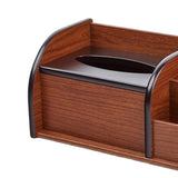 Maxbell Wooden Cosmetic Storage Organizer Box Pen Holder for Bedroom Hotel Home Style B