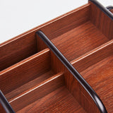 Maxbell Wooden Cosmetic Storage Organizer Box Pen Holder for Bedroom Hotel Home Style C