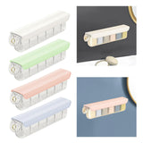 Maxbell Underwear Storage Organizer Box 6 Grid with Lid for Drawer Wardrobe Cabinet White