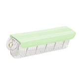 Maxbell Underwear Storage Organizer Box 6 Grid with Lid for Drawer Wardrobe Cabinet Green