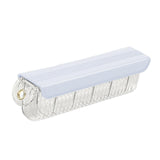 Maxbell Underwear Storage Organizer Box 6 Grid with Lid for Drawer Wardrobe Cabinet Light Blue