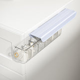 Maxbell Underwear Storage Organizer Box 6 Grid with Lid for Drawer Wardrobe Cabinet Light Blue