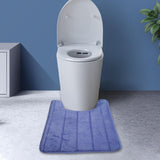 Maxbell Absorbent Bath mats U shape Floor Mat Household Slow rebounds Carpet A