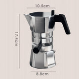 Maxbell Stovetop Coffee Maker Aluminum Latte Maker for Office Camping Argent