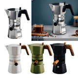 Maxbell Stovetop Coffee Maker Aluminum Latte Maker for Office Camping Argent