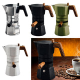 Maxbell Stovetop Coffee Maker Aluminum Latte Maker for Office Camping Argent