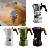 Maxbell Stovetop Coffee Maker Aluminum Latte Maker for Office Camping Argent