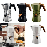 Maxbell Stovetop Coffee Maker Aluminum Latte Maker for Office Camping Argent