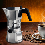 Maxbell Stovetop Coffee Maker Aluminum Latte Maker for Office Camping Argent