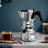 Maxbell Stovetop Coffee Maker Aluminum Latte Maker for Office Camping Argent