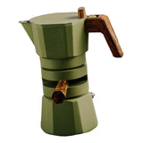 Maxbell Stovetop Coffee Maker Aluminum Latte Maker for Office Camping Green