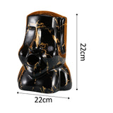 Maxbell Resin Decorative Napkin Storage Organizer for Bathroom Bedroom Ornaments Black