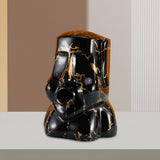 Maxbell Resin Decorative Napkin Storage Organizer for Bathroom Bedroom Ornaments Black