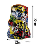 Maxbell Resin Decorative Napkin Storage Organizer for Bathroom Bedroom Ornaments Graffiti