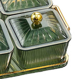 Maxbell Nordic Style Divided Dishes Square for Reception Room Coffee Shop Bread 4 Grids