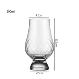 Maxbell Whisky Glass Snifter 200ml Glassware Accessory Measure 1.7x4.5inch Handmade Style C