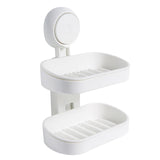 Maxbell Removable Soap Holder Rack No Drilling Adhesive for Cabinet Bathroom Kitchen