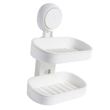 Maxbell Removable Soap Holder Rack No Drilling Adhesive for Cabinet Bathroom Kitchen