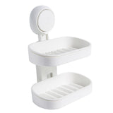 Maxbell Removable Soap Holder Rack No Drilling Adhesive for Cabinet Bathroom Kitchen