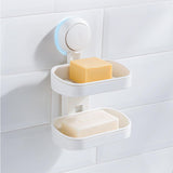 Maxbell Removable Soap Holder Rack No Drilling Adhesive for Cabinet Bathroom Kitchen