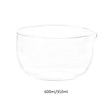Maxbell Glass Matcha Bowl with Pouring Spout Gift Tea Accessories for Cold Brew 600ml