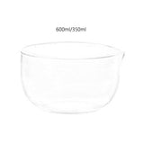Maxbell Glass Matcha Bowl with Pouring Spout Gift Tea Accessories for Cold Brew 600ml