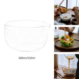 Maxbell Glass Matcha Bowl with Pouring Spout Gift Tea Accessories for Cold Brew 600ml