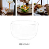 Maxbell Glass Matcha Bowl with Pouring Spout Gift Tea Accessories for Cold Brew 600ml