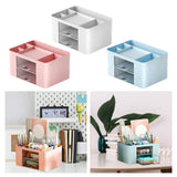 Maxbell Pen Holder Office Desk Organizer with Drawers Measure 7.6x5.5x4inch Portable White