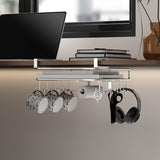 Maxbell Multifunctional Cabinet Mounted Shelf Organizer for Bedroom Kitchen Utensils with Hook