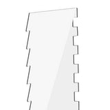 Maxbell 4x Acrylic Cake Scraper Tool Cake Comb Cake Decorating for Butter Cream Cake