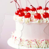 Maxbell 4x Acrylic Cake Scraper Tool Cake Comb Cake Decorating for Butter Cream Cake