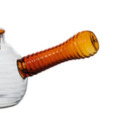 Maxbell High Borosilicate Glass Teapot Hand Blowing Clear 600ml for Loose Leaf Tea Light Brown