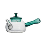 Maxbell High Borosilicate Glass Teapot Hand Blowing Clear 600ml for Loose Leaf Tea Green