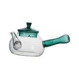 Maxbell High Borosilicate Glass Teapot Hand Blowing Clear 600ml for Loose Leaf Tea Green