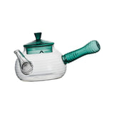 Maxbell High Borosilicate Glass Teapot Hand Blowing Clear 600ml for Loose Leaf Tea Green