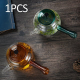 Maxbell High Borosilicate Glass Teapot Hand Blowing Clear 600ml for Loose Leaf Tea Green