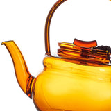 Maxbell Teapot Heat Resistant Tea Kettle for Loose Coffee Yellow