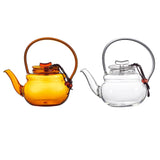 Maxbell Teapot Heat Resistant Tea Kettle for Loose Coffee Yellow